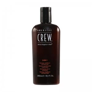 image of American Crew 3-in-1 Shampoo, Conditioner And Body Wash 250ml