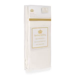 Image of Victoria London Opulence Bedding T400 Fitted Sheet Double White