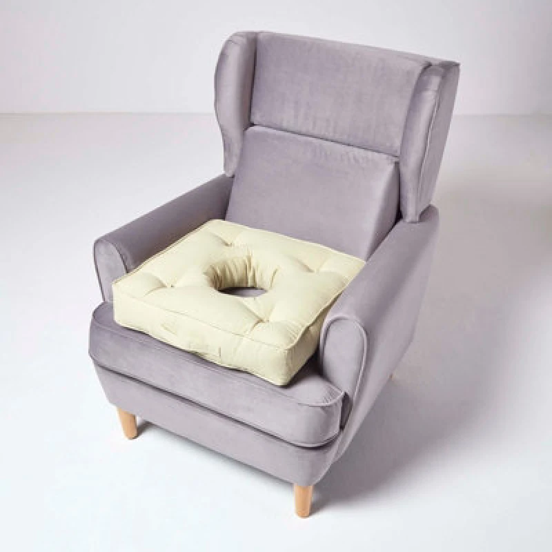 Image of Homescapes Pressure Relief Armchair Booster Cushion Light Green