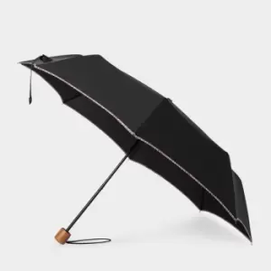 Image of Paul Smith Contrast-Trimmed Shell Fold-Up Umbrella
