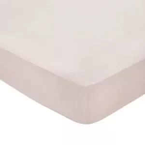 Image of Bedeck of Belfast White Egyptian Cotton Percale 300 Thread Count Fine Linens 'Andaz' Fitted Sheet - double