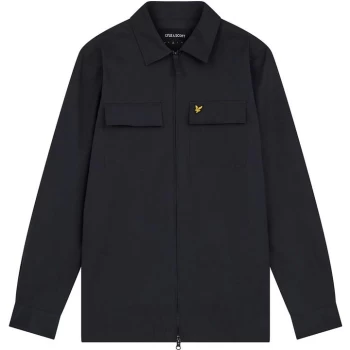 Image of Lyle and Scott Nylon Overshirt - Blue
