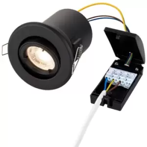 Image of Netlighting Shieldplus Indoor Recessed Tilt Matt Black Paint
