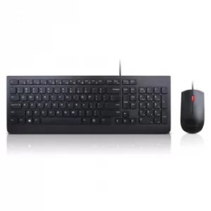 image of Lenovo Essential Wired Keyboard Optical Mouse 1600dpi Combo Set US English