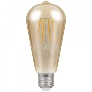 Image of Crompton LED ES E27 ST64 Filament Antique 7.5W Dimmable - Extra Warm White