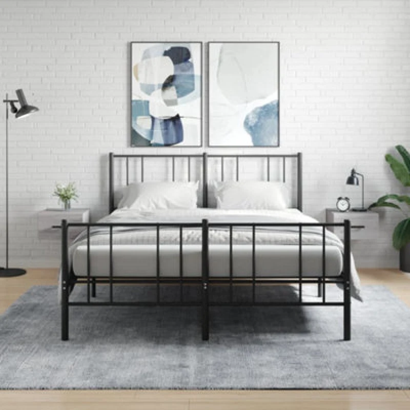 Image of Vidaxl Wall-Mounted Bedside Cabinets 2 Pcs Grey Sonoma 35X35X20 Cm