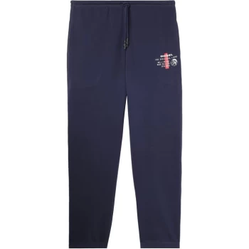 Image of Diesel Logo Cuff Pants - Navy 8AT