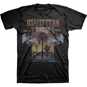 Image of Led Zeppelin - Inglewood Unisex Large T-Shirt - Black