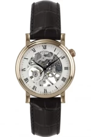 Image of Mens Rotary Skeleton Mechanical Watch GS02843/02
