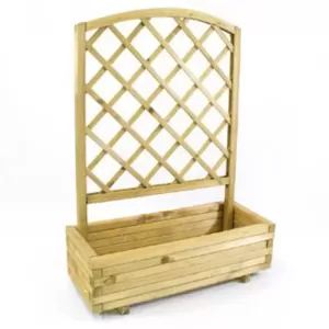 image of Forest Garden Trellis Toulouse Planter Softwood