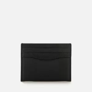 image of Coach Mens Crossgrain Leather Card Case - Black