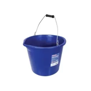 image of Faithfull Builder's Industrial Bucket 14 Litre (3 Gallon) - Blue FAI3GBUCKIN