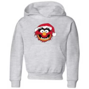 Image of The Muppets Animal Kids Christmas Hoodie - Grey - 9-10 Years