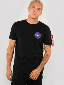 Alpha Industries Nasa Heavy T-Shirt - Black