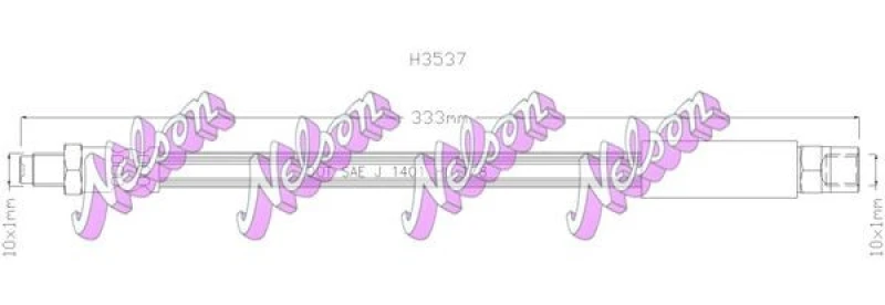 Image of Brake hose KAWE H3537