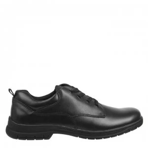 Image of Kangol Churston Lace Up Junior Shoes - Black