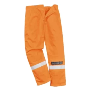 Image of Biz Flame Plus Mens Flame Resistant Trousers Orange 2XL 34"