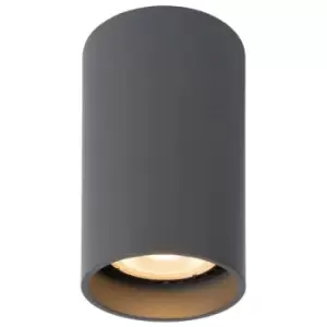 Image of Lucide Lighting - Lucide delto - Surface Mounted Ceiling Spotlight - Ø5.5cm- LED Dim to warm - GU10 - 1x5W 2200K/3000K - Grey