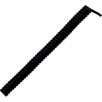 Image of LappKabel 73222338 H05VV-F PVC Spiral Cable 3 x 0.75mm Black 0.9m ...
