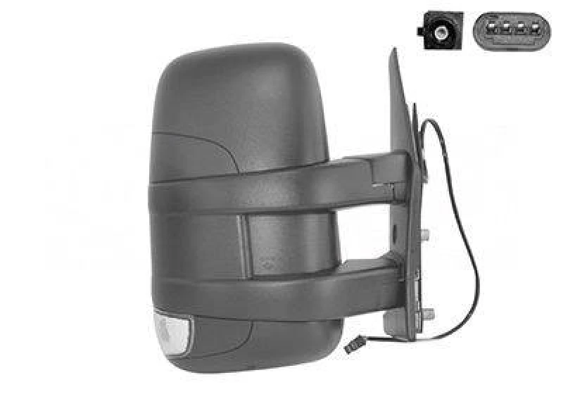 Image of VAN WEZEL 2815802 Wing mirror * HAGUS * Right, with aerial Outside Mirror (50)