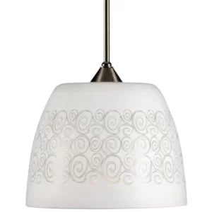 image of Snowdrop Dome Pendant Ceiling Lights White