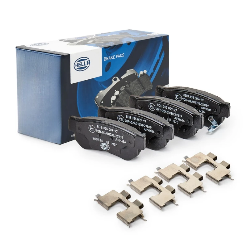 Image of HELLA Brake pad set HELLA 8DB 355 009-971