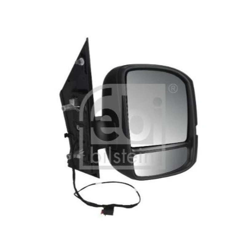 Image of FEBI BILSTEIN 198344 Wing mirror Right, Manual, Short mirror arm Outside Mirror (50)