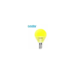 Image of 4W Yellow LED Golf Ball Modern Coloured Light Bulb E14