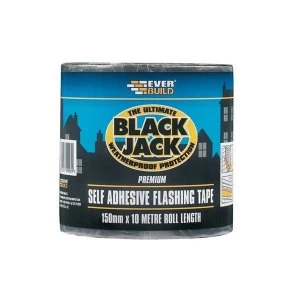 Image of Everbuild Black Jack Flashing Tape, Trade 100mm x 10m