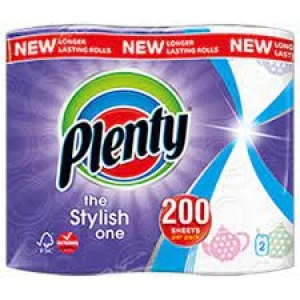 Image of Plenty Decorated Kitchen Towel 2 Rolls 2 Ply