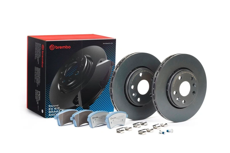 Image of BREMBO KT 08 036 Brake disc and pads set BEYOND LINE - EV Brake Disc Type: internally vented Brake Set,disc brakes (3405)