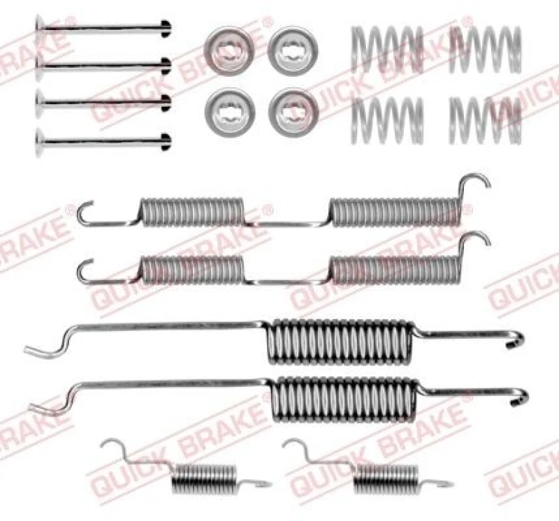 Image of QUICK BRAKE Brake shoe fitting kit QUICK BRAKE 105-0727