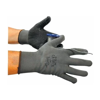 image of 801-MAT Matrix D Palm-side Coated Grey Gloves - Size 7 - Polyco