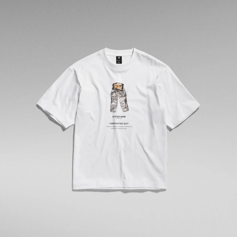 Image of G Star GStar Archive Short Sleeve T-Shirt - White White S
