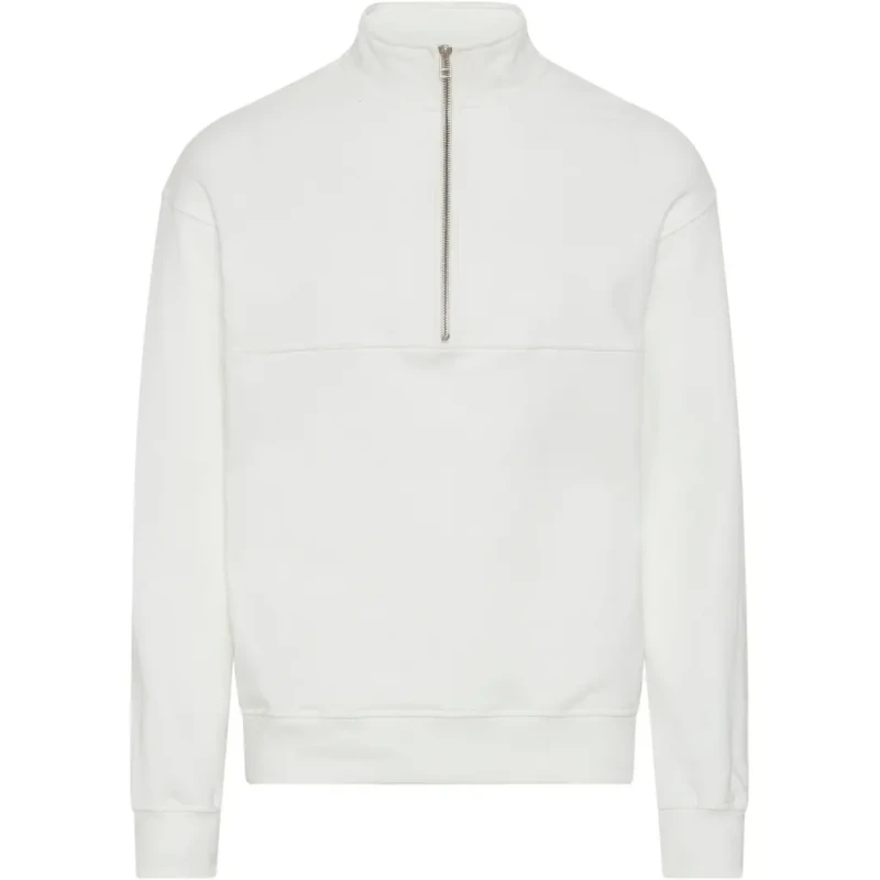 Image of Colorful Standard Sweatshirt 1/4 zip Colorful Standard Organic optical white Blanc Unisex S
