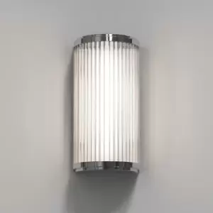 image of Versailles 250 Phase Dimmable Bathroom Small LED Flush Wall Light Polished Chrome