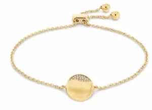 Image of Calvin Klein 35000135 Gold Tone Crystal Set Circle Detail Jewellery