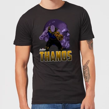 Image of Avengers Thanos Mens T-Shirt - Black - 3XL - Black