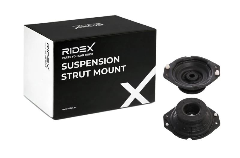 Image of RIDEX 1180S0848 Top strut mount Front Axle, without ball bearing Suspension Strut Support Bearing (1180)