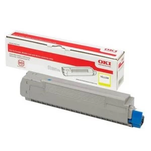 image of OKI 46490401 Yellow Laser Toner Ink Cartridge