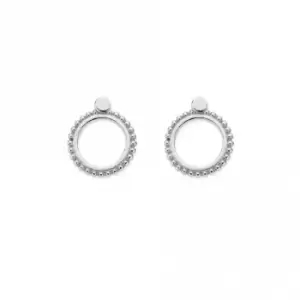 Image of Silver New Moon Stud Earrings SEST3390