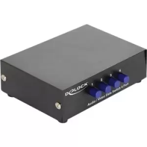 Image of Delock 87637 4 ports Composite switch bidirectional operation, Steel casing
