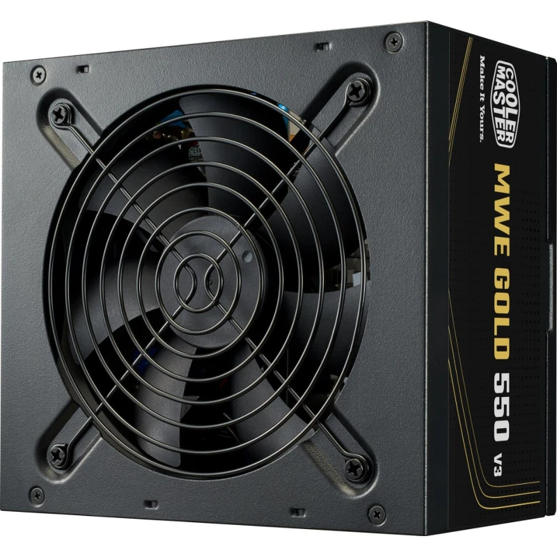 Image of Cooler Master 550W MWE Gold V3 ATX3.1 80 Plus Gold Power Supply - Black - MPE-5502-ACAAG-3BUK
