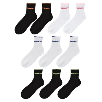 image of Donnay 10 Pack Quarter Socks Junior - Bright Asst