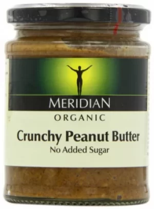 Image of Meridian Organic No Added Sugar Crunchy Peanut Butter 280g