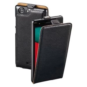 Image of Hama - Smart Case Flap Case for Wiko Pulp 3G/4G, Black - Leather (Upper Material) (1 Accessories)