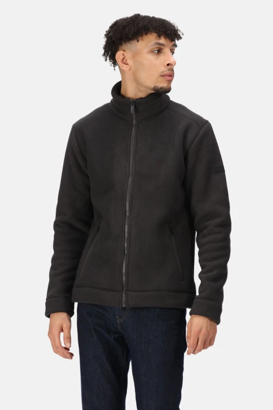 Image of Regatta Regatta Men 'Garrian II' Full Zip Fleece in Black Size: X-Large Black XL Male 5059404848461