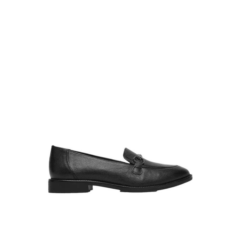 Image of LASOCKI Womens leather loafers Lasocki Noir Female 39