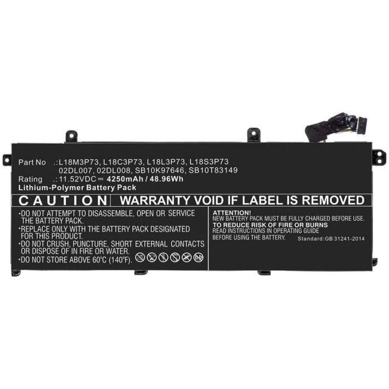Image of CoreParts 5B10W51826-CP laptop spare part Battery