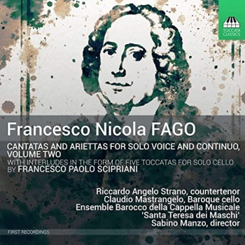 image of Riccardo Angelo Strano - Francesco Nicola Fago: Cantatas and Ariettas for Solo Voice /... CD